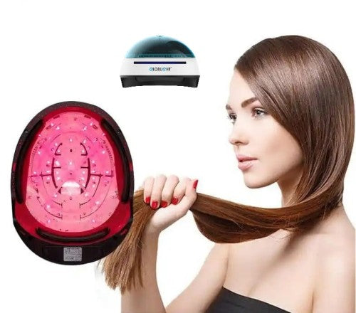 Haarausfall, Kahlheit, Haarwachstum durch LLLT-Laserhelm.